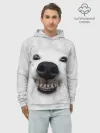 Худи мужской база хлопок / Собака - улыбака