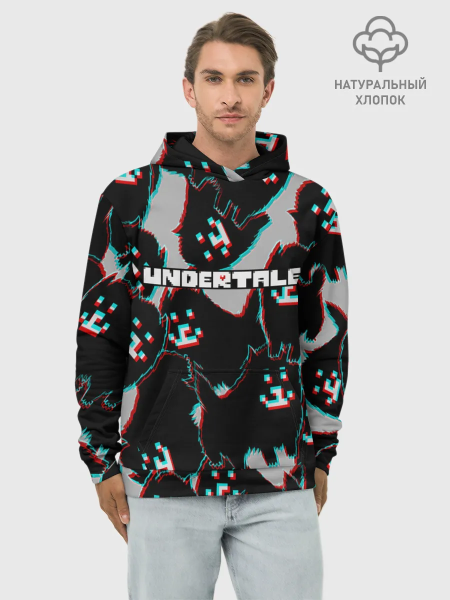 Худи мужской база хлопок / Undertale