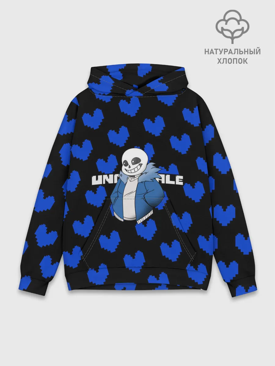 Худи мужской база хлопок / Undertale.
