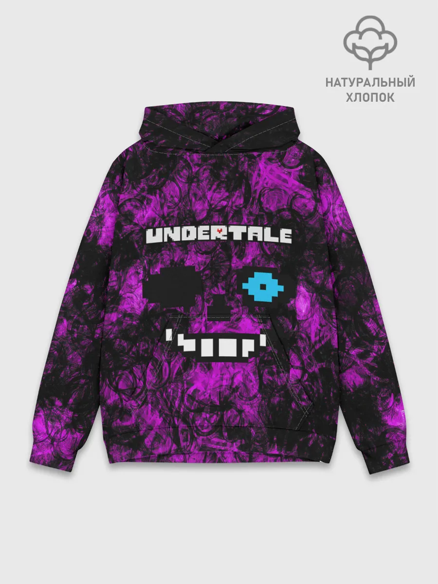 Худи мужской база хлопок / Undertale Sans.