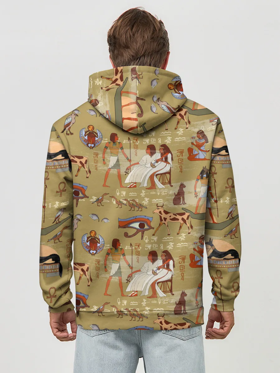 Худи мужской база хлопок / Египетские Боги