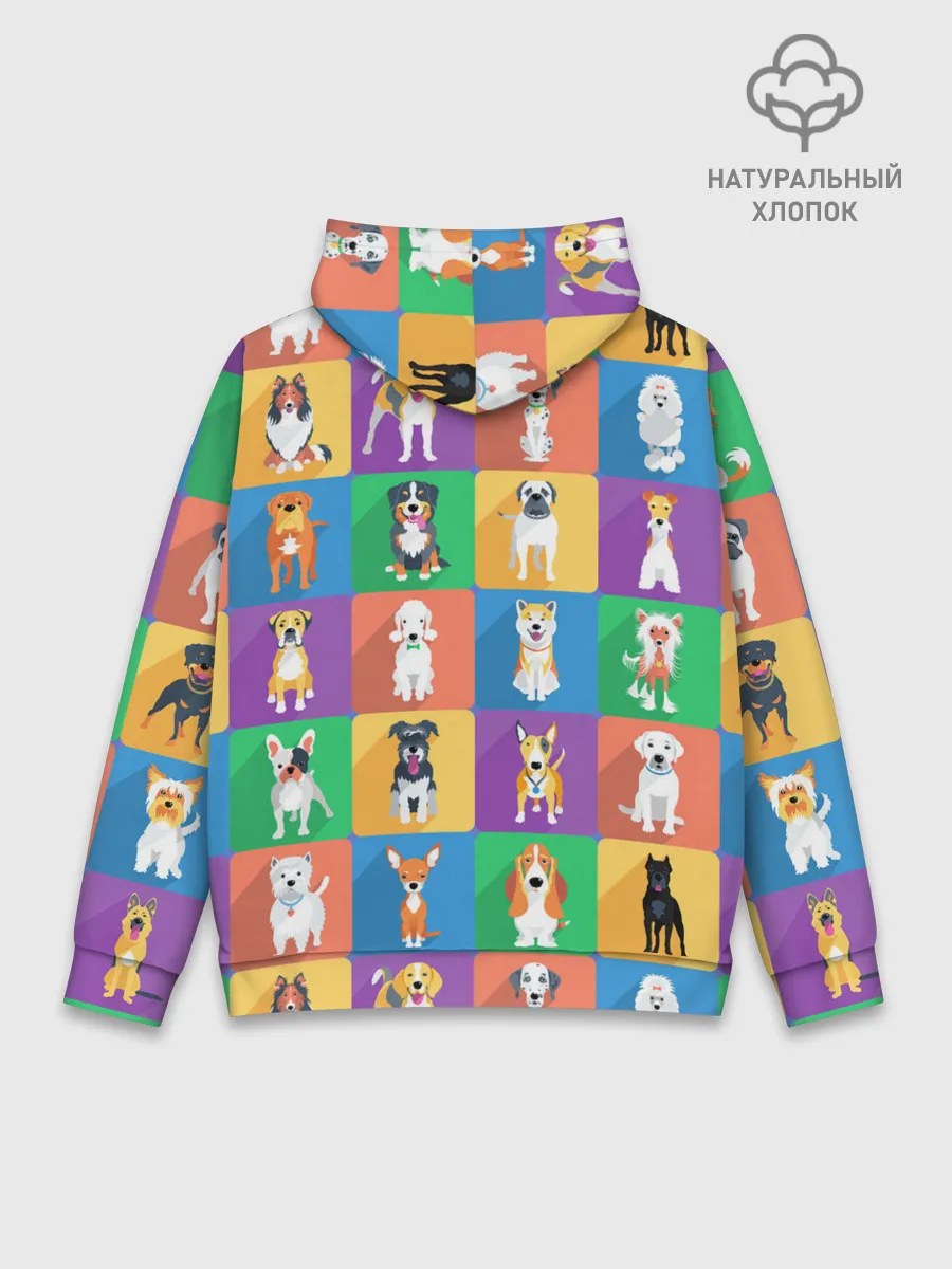 Худи мужской база хлопок / Забавные собаки