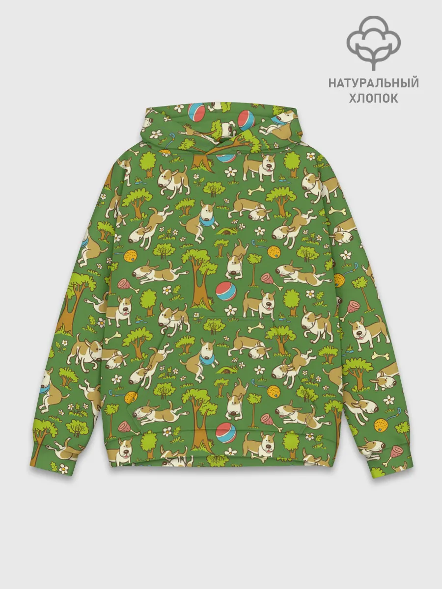 Худи мужской база хлопок / Забавные собаки