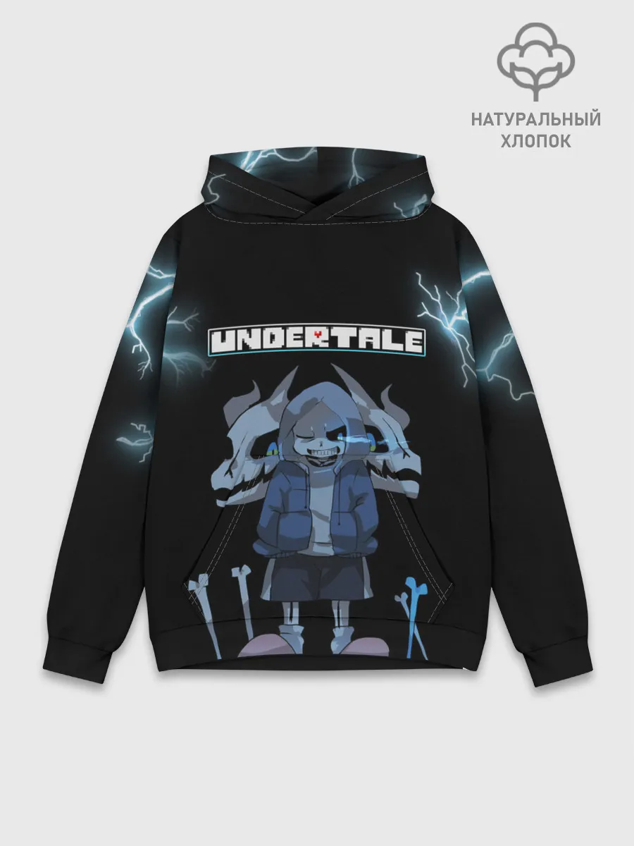 Худи мужской база хлопок / Undertale.
