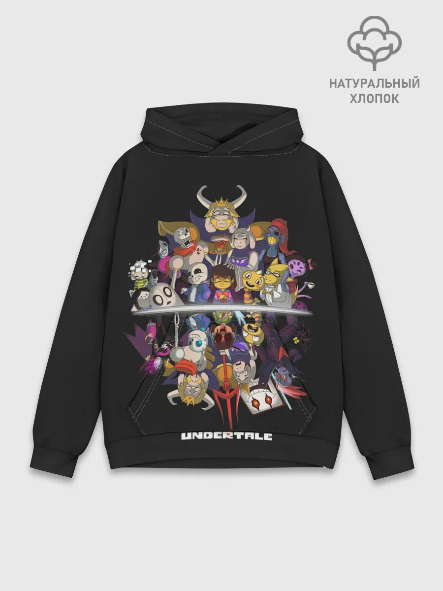 Худи мужской база хлопок / Undertale