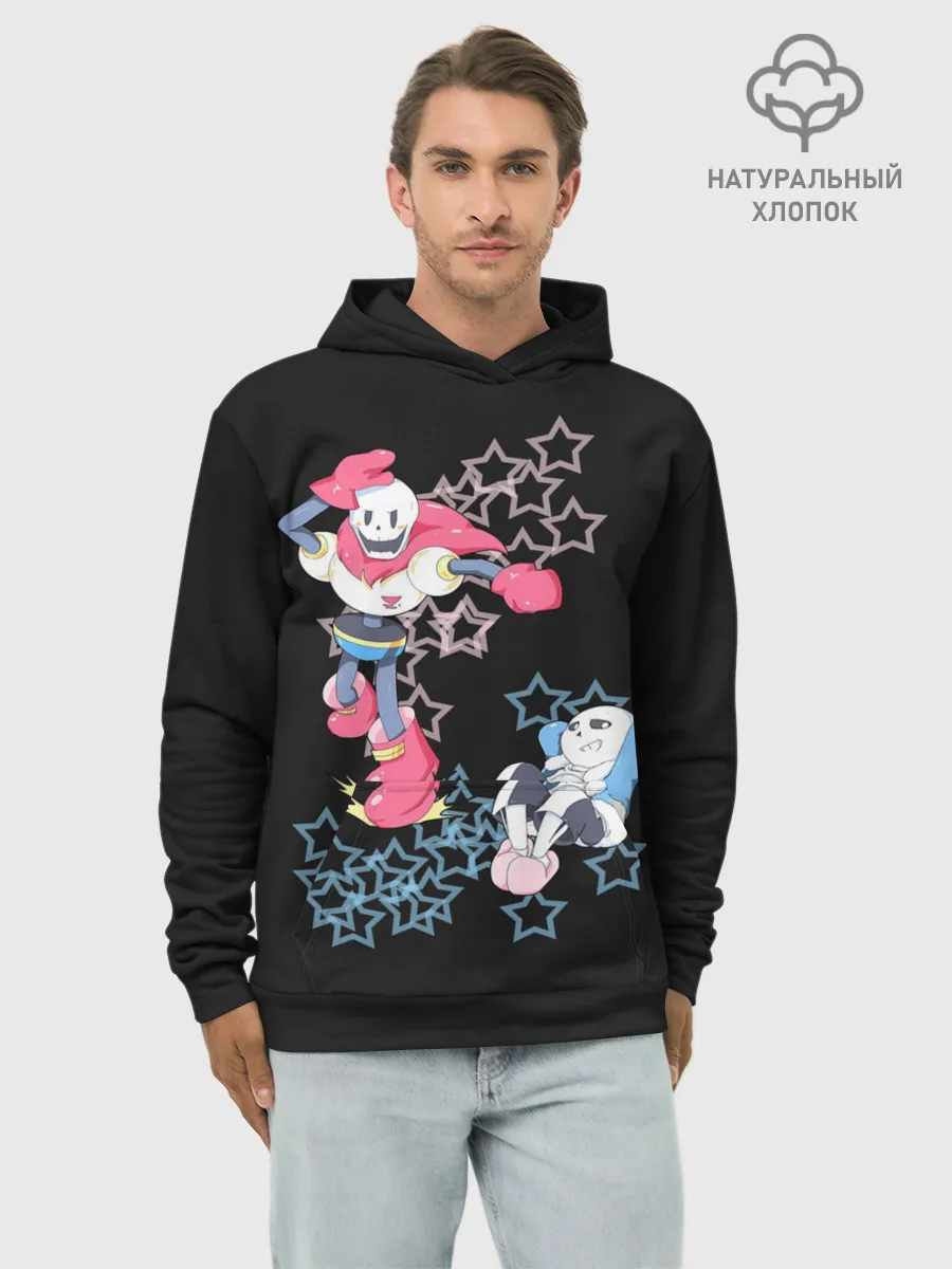 Худи мужской база хлопок / Undertale