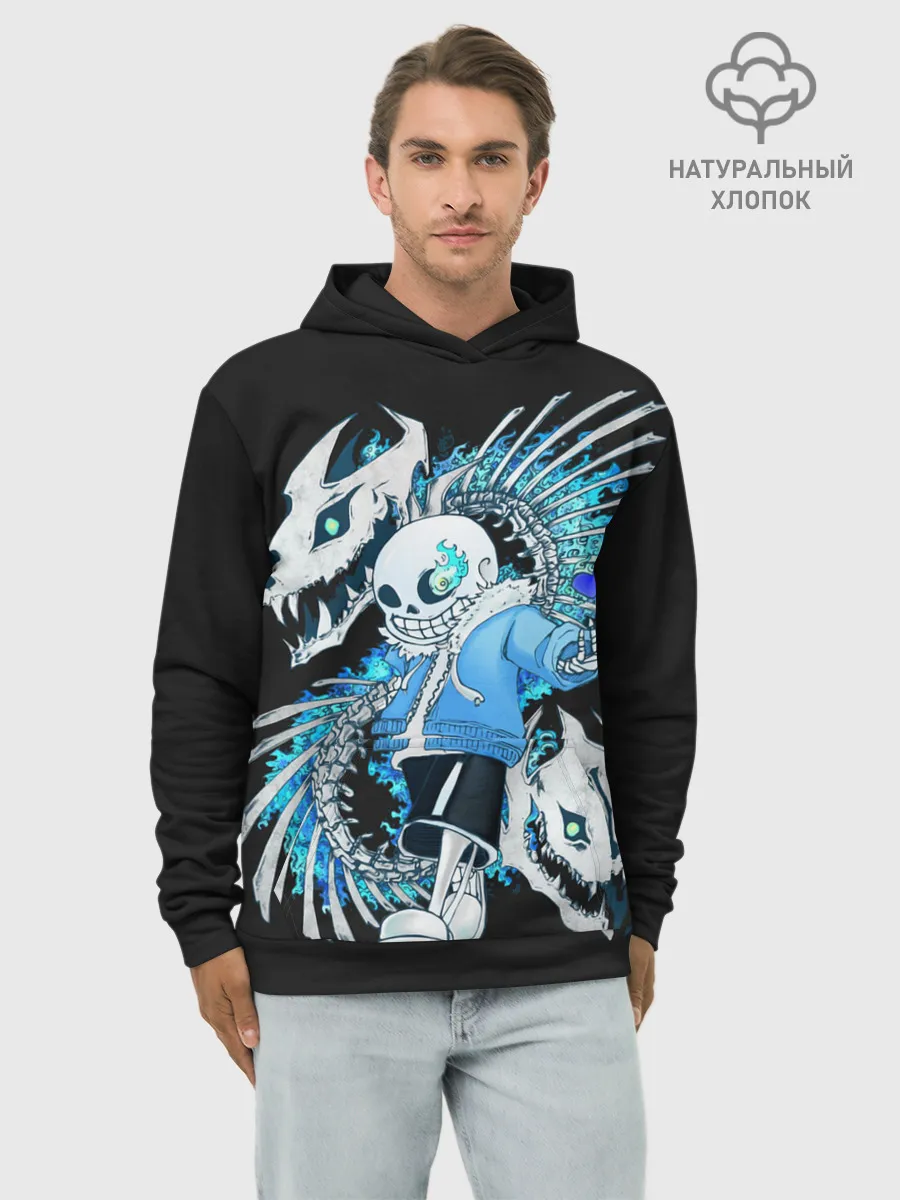 Худи мужской база хлопок / Undertale