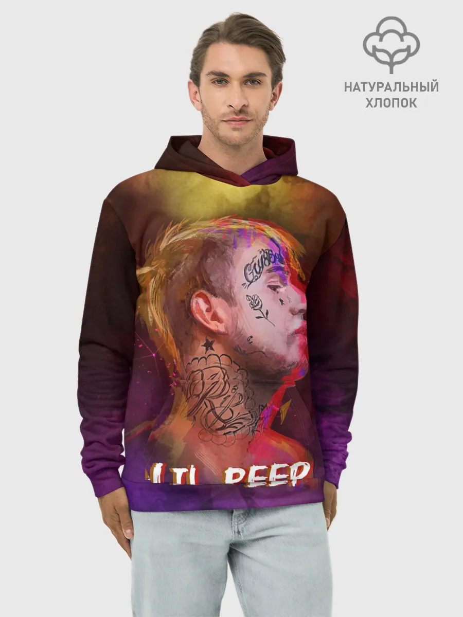 Худи мужской база хлопок / Lil Peep ART