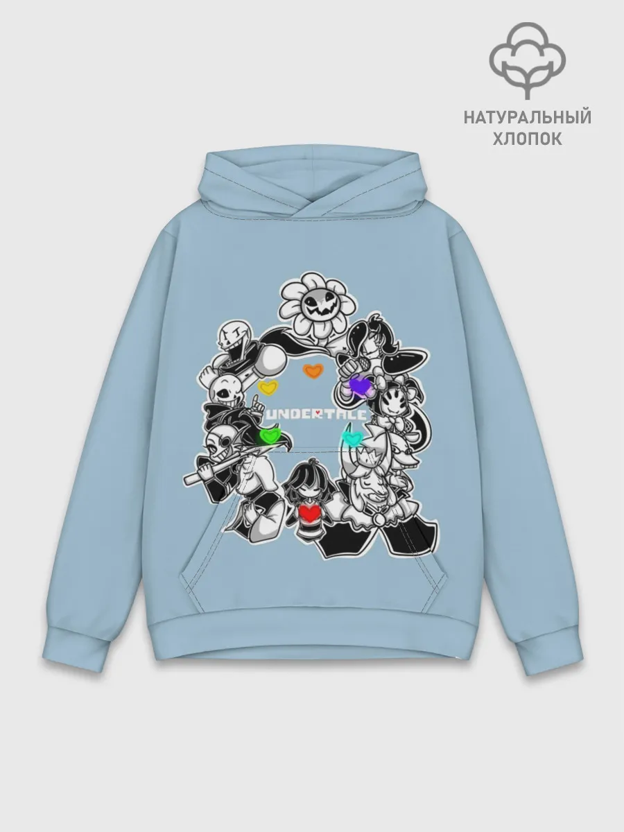 Худи мужской база хлопок / Undertale