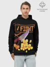 Худи мужской база хлопок / FIGHT