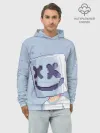 Худи мужской база хлопок / Marshmello Pixel