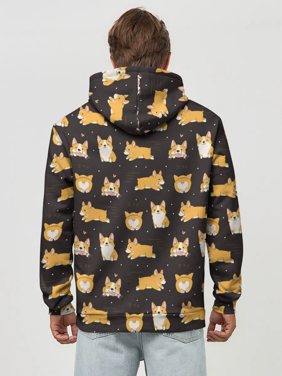 Худи мужской база хлопок / Корги