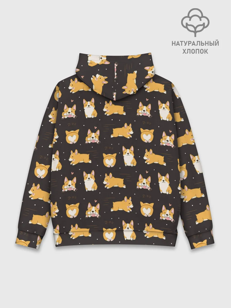 Худи мужской база хлопок / Корги