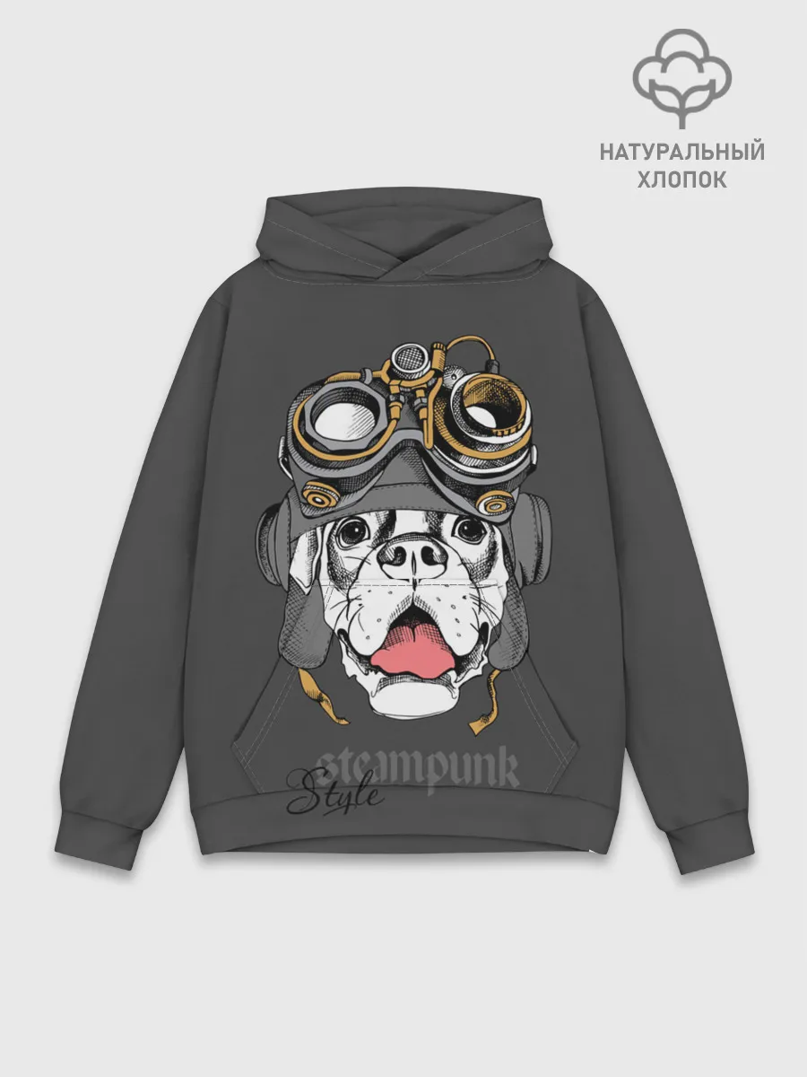 Худи мужской база хлопок / Steampunk Style