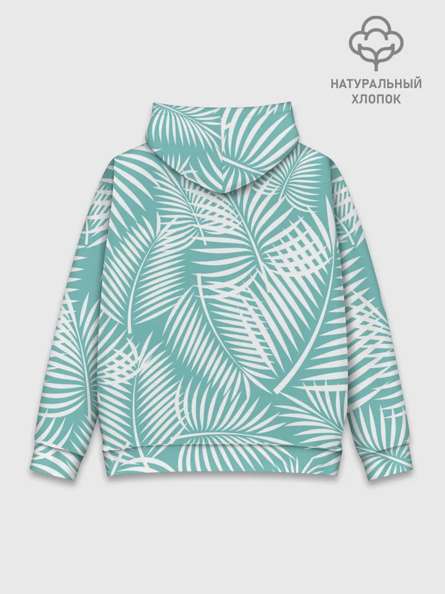 Худи мужской база хлопок / Листья Пальмы