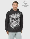 Худи мужской база хлопок / Череп