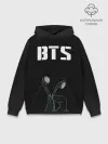 Худи мужской база хлопок / BTS