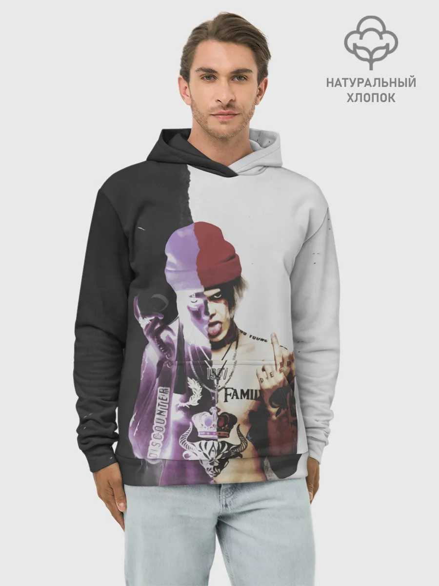 Худи мужской база хлопок / ДЖИЗУС