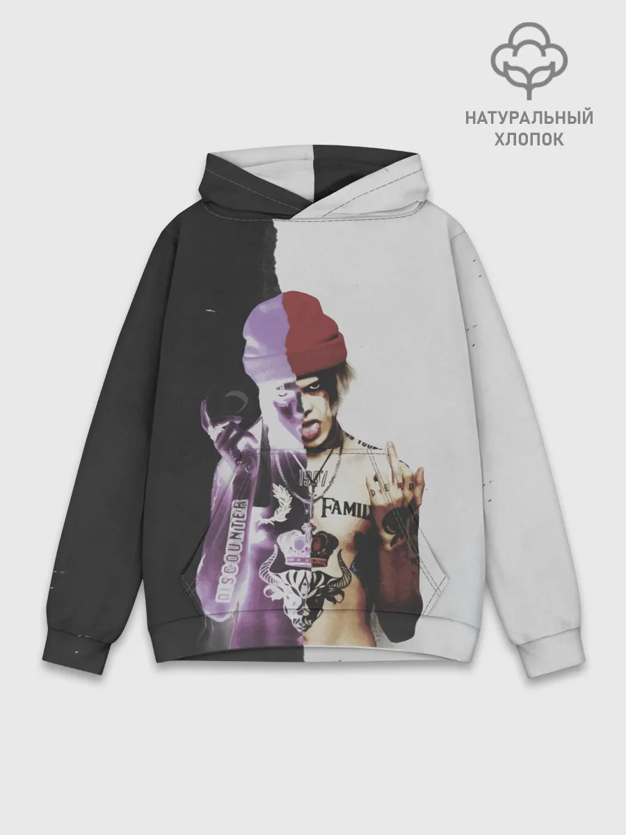 Худи мужской база хлопок / ДЖИЗУС