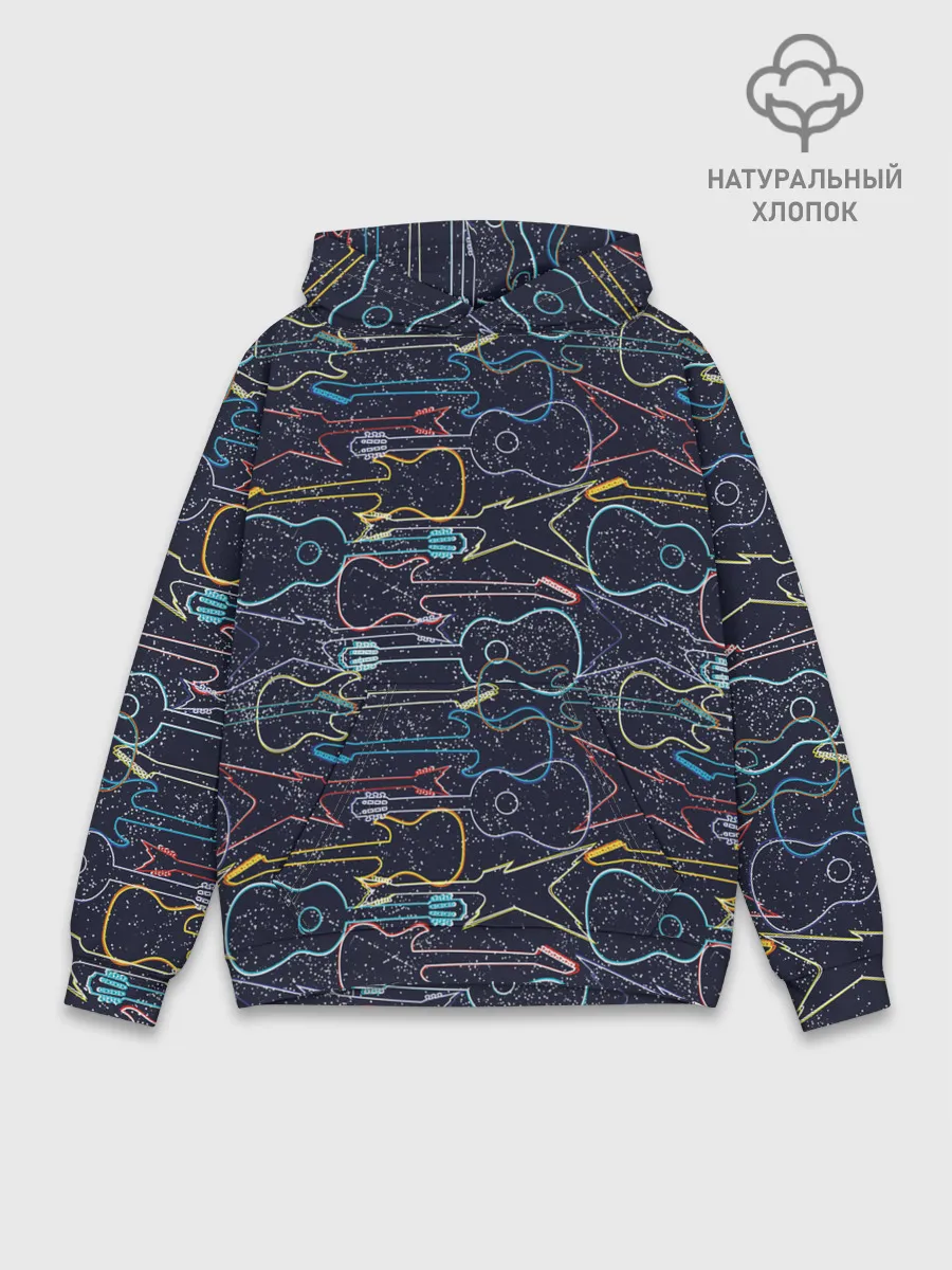 Худи мужской база хлопок / Гитары