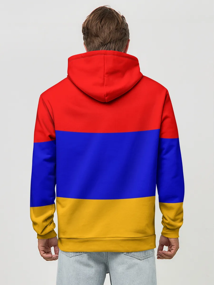 Худи мужской база хлопок / Армения. Флаг.