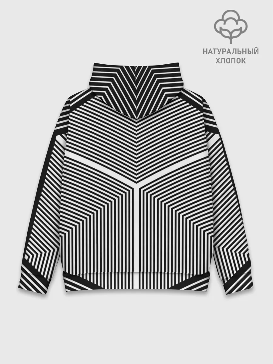 Худи мужской база хлопок / Полосы