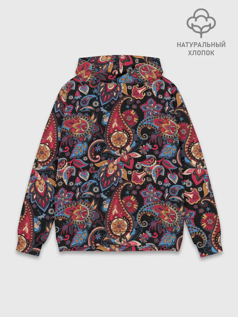 Худи мужской база хлопок / Этнический орнамент