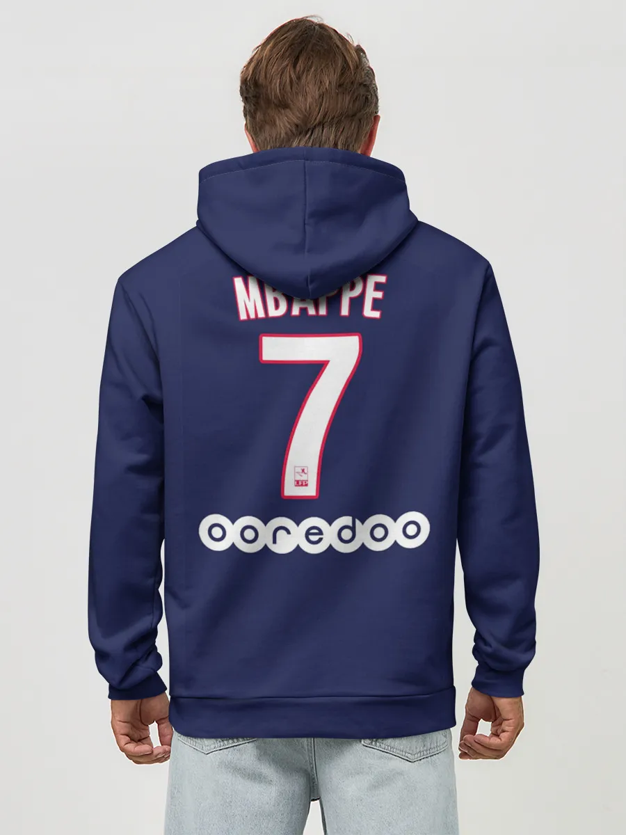 Худи мужской база хлопок / Mbappe Home 19-20