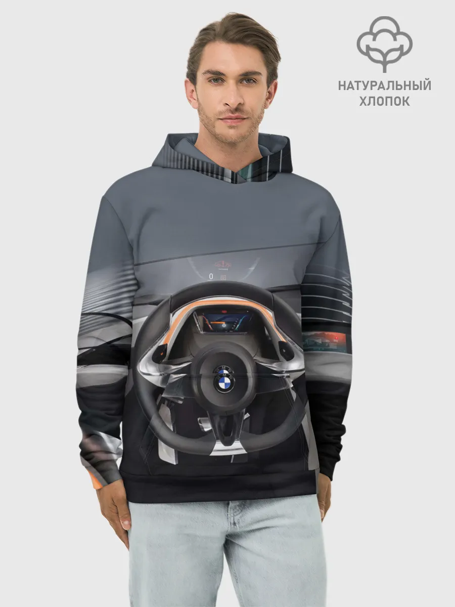 Худи мужской база хлопок / BMW