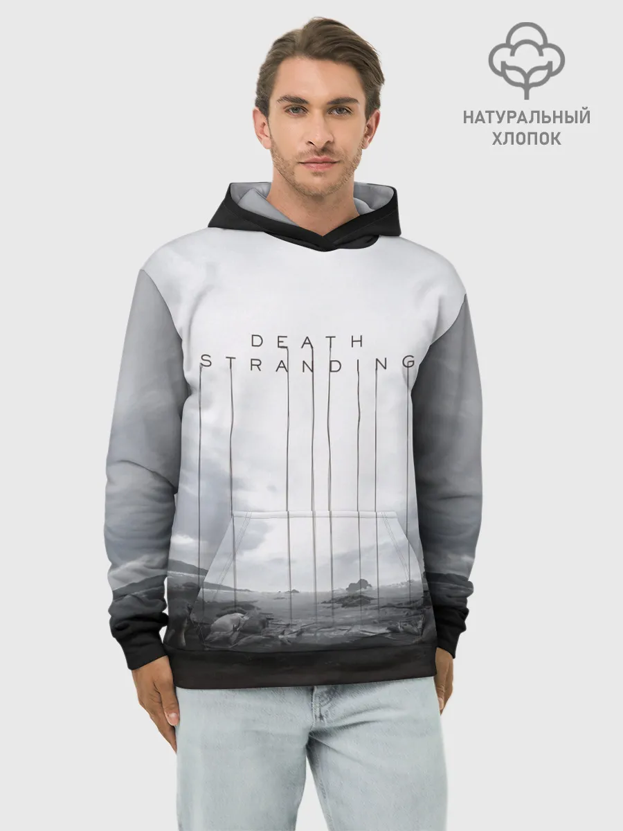 Худи мужской база хлопок / DEATH STRANDING