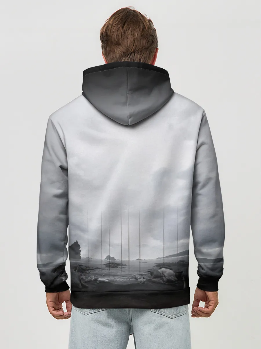 Худи мужской база хлопок / DEATH STRANDING