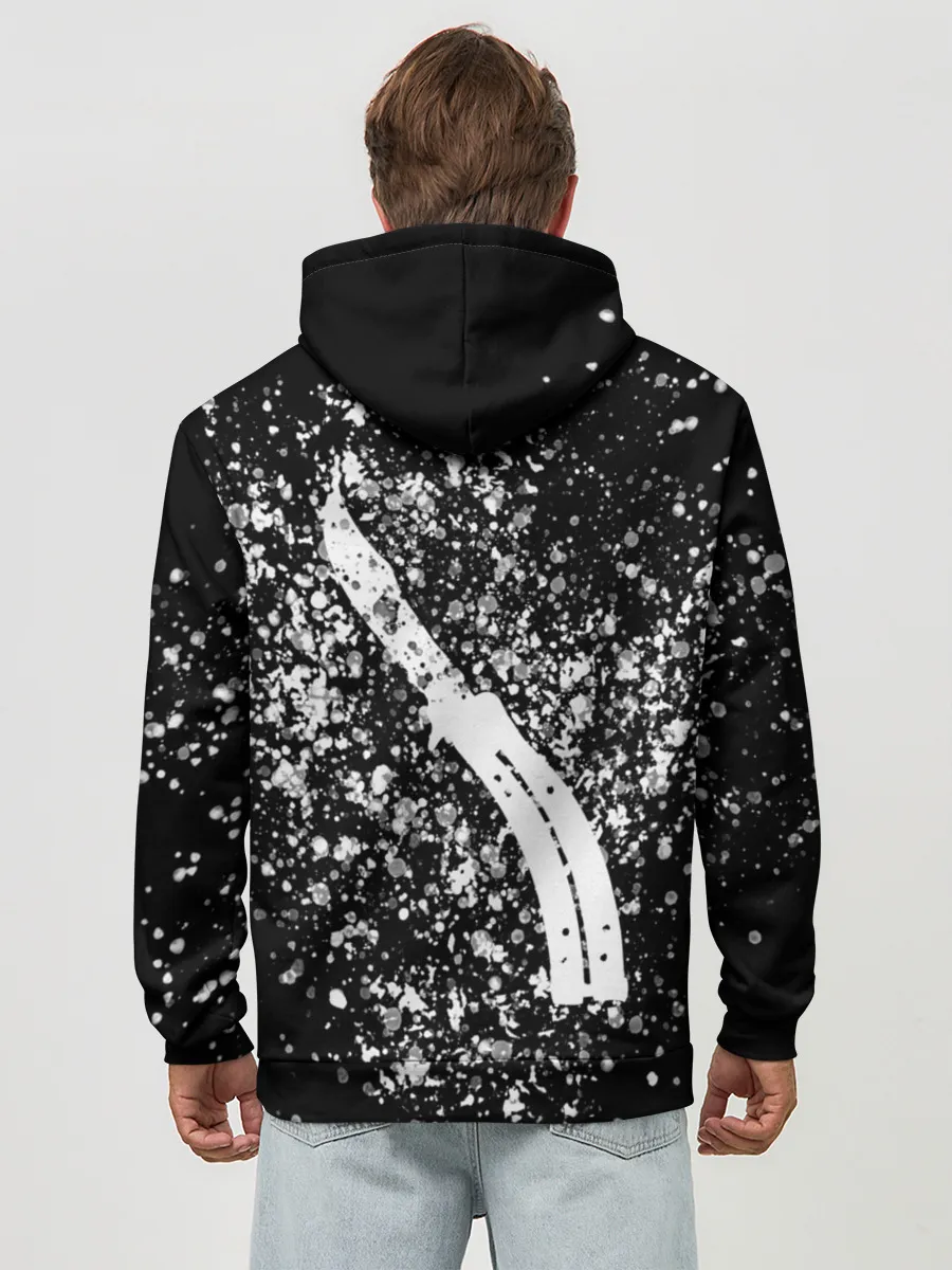 Худи мужской база хлопок / CS GO White Knife