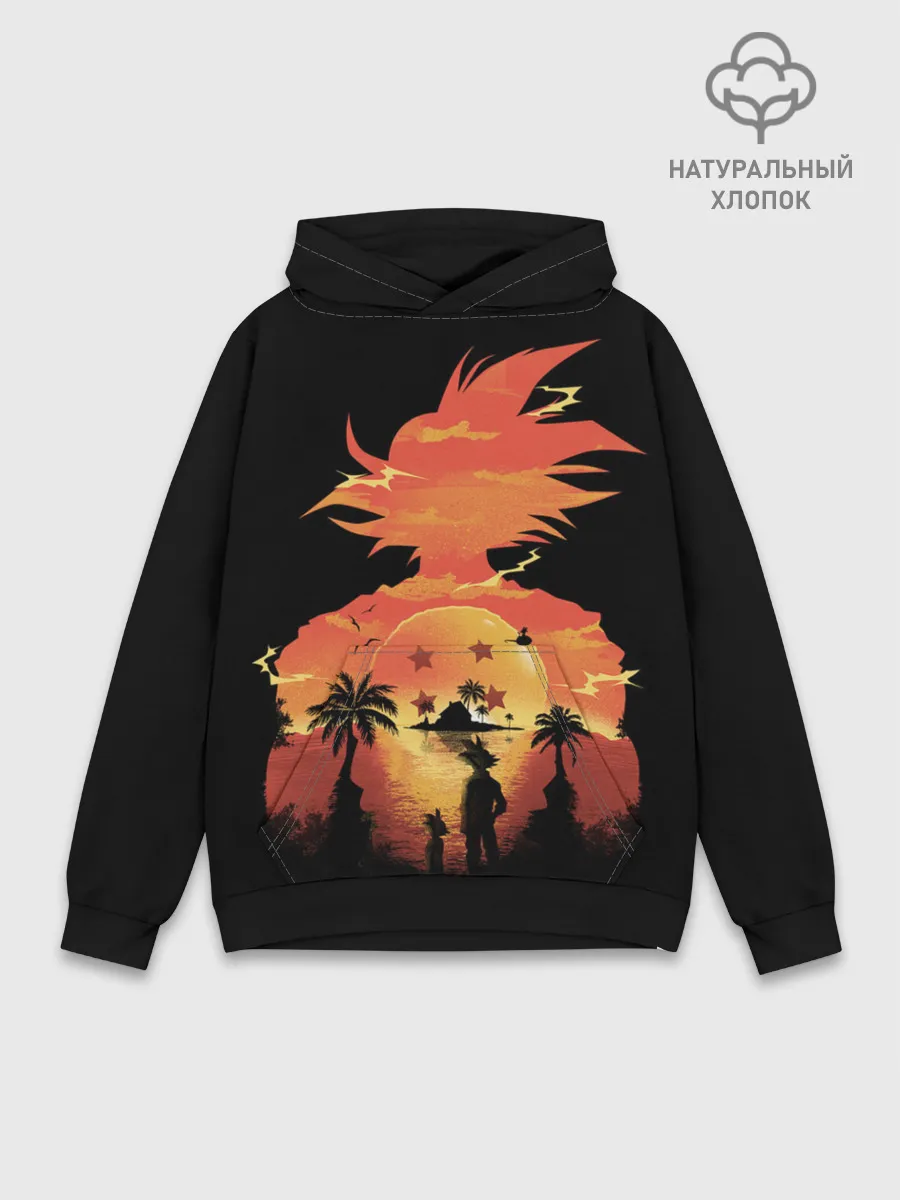 Худи мужской база хлопок / Dragon Ball Illusion