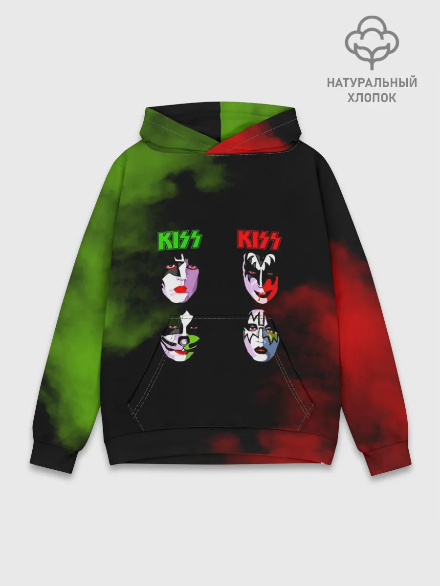 Худи мужской база хлопок / Kiss