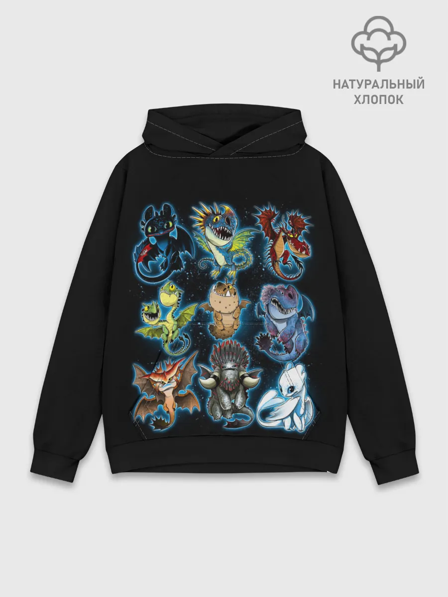 Худи мужской база хлопок / Как приручить дракона