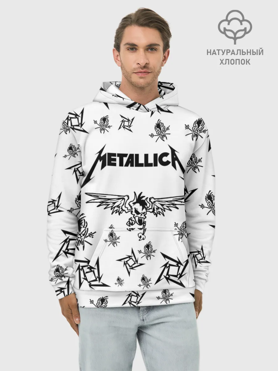 Худи мужской база хлопок / METALLICA