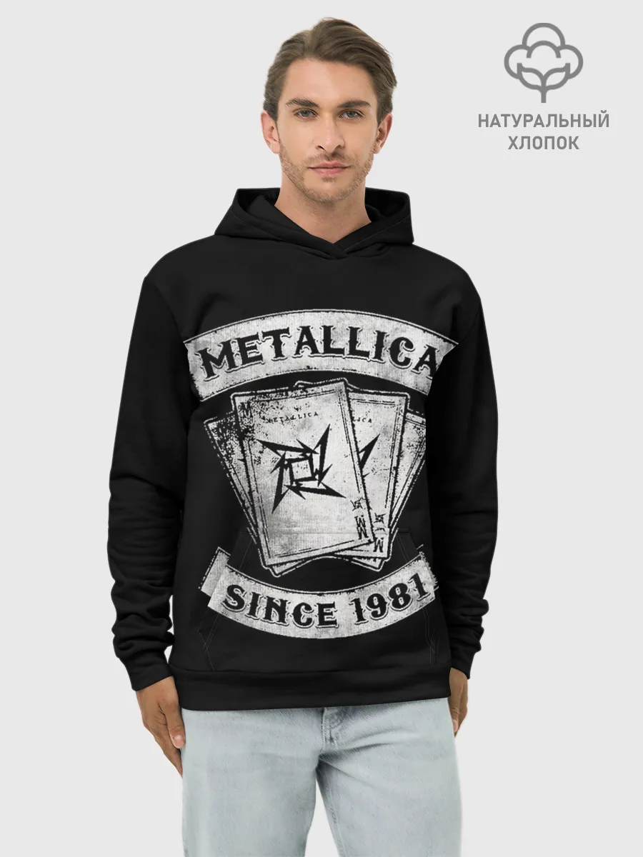 Худи мужской база хлопок / Metallica