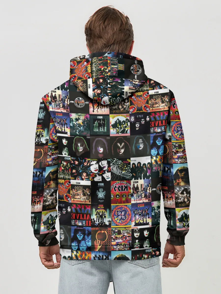 Худи мужской база хлопок / Kiss