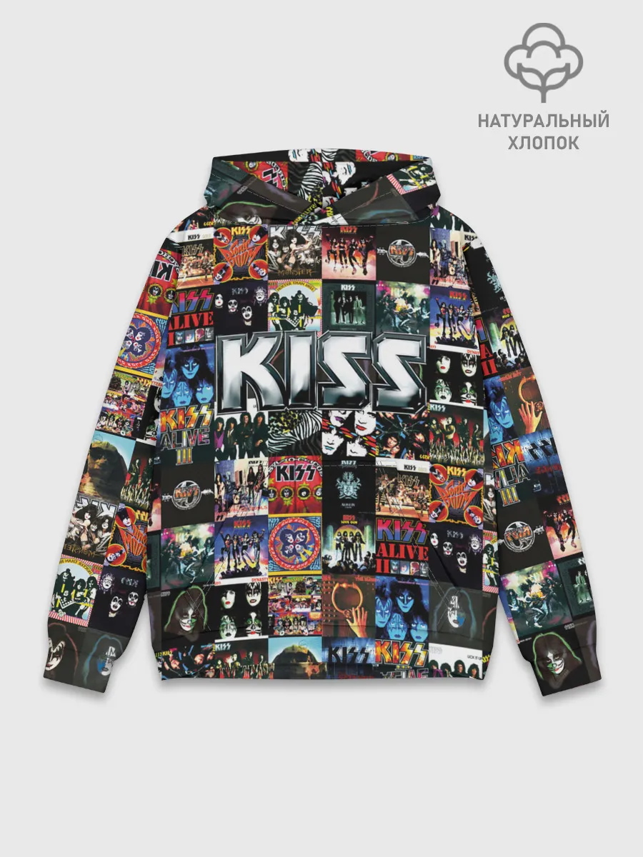 Худи мужской база хлопок / Kiss