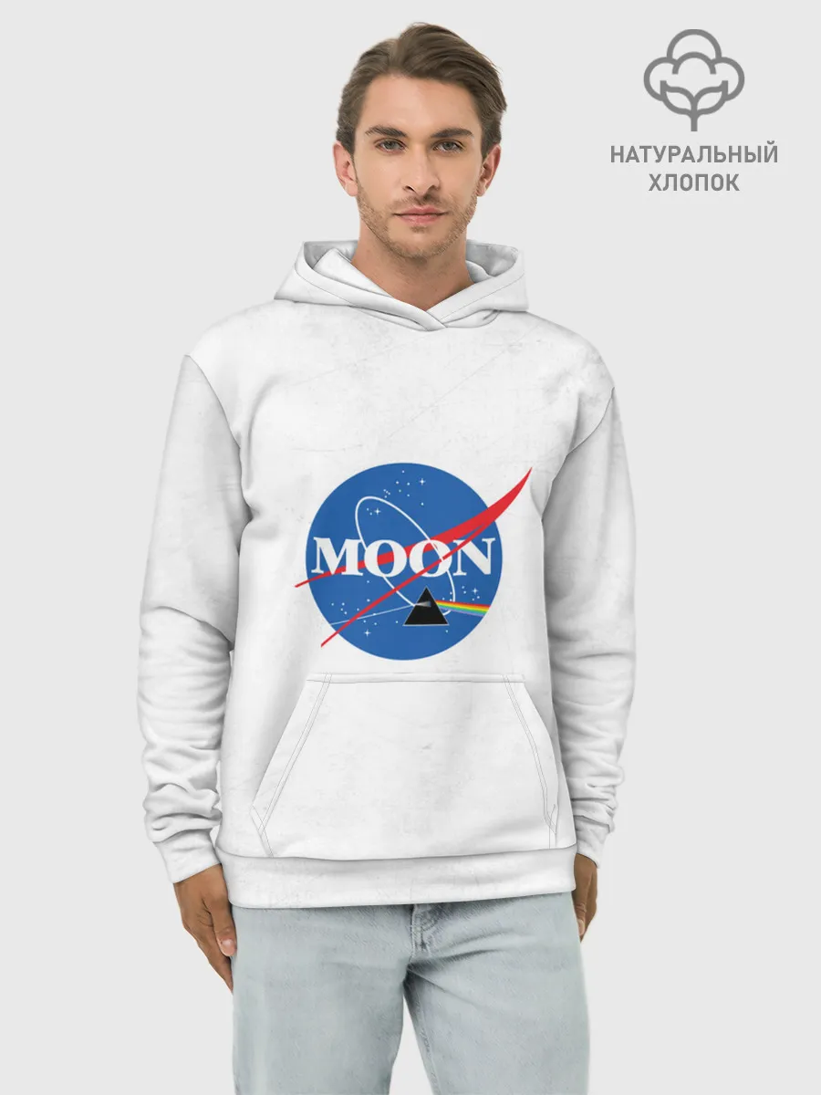 Худи мужской база хлопок / Moon Pink Floyd