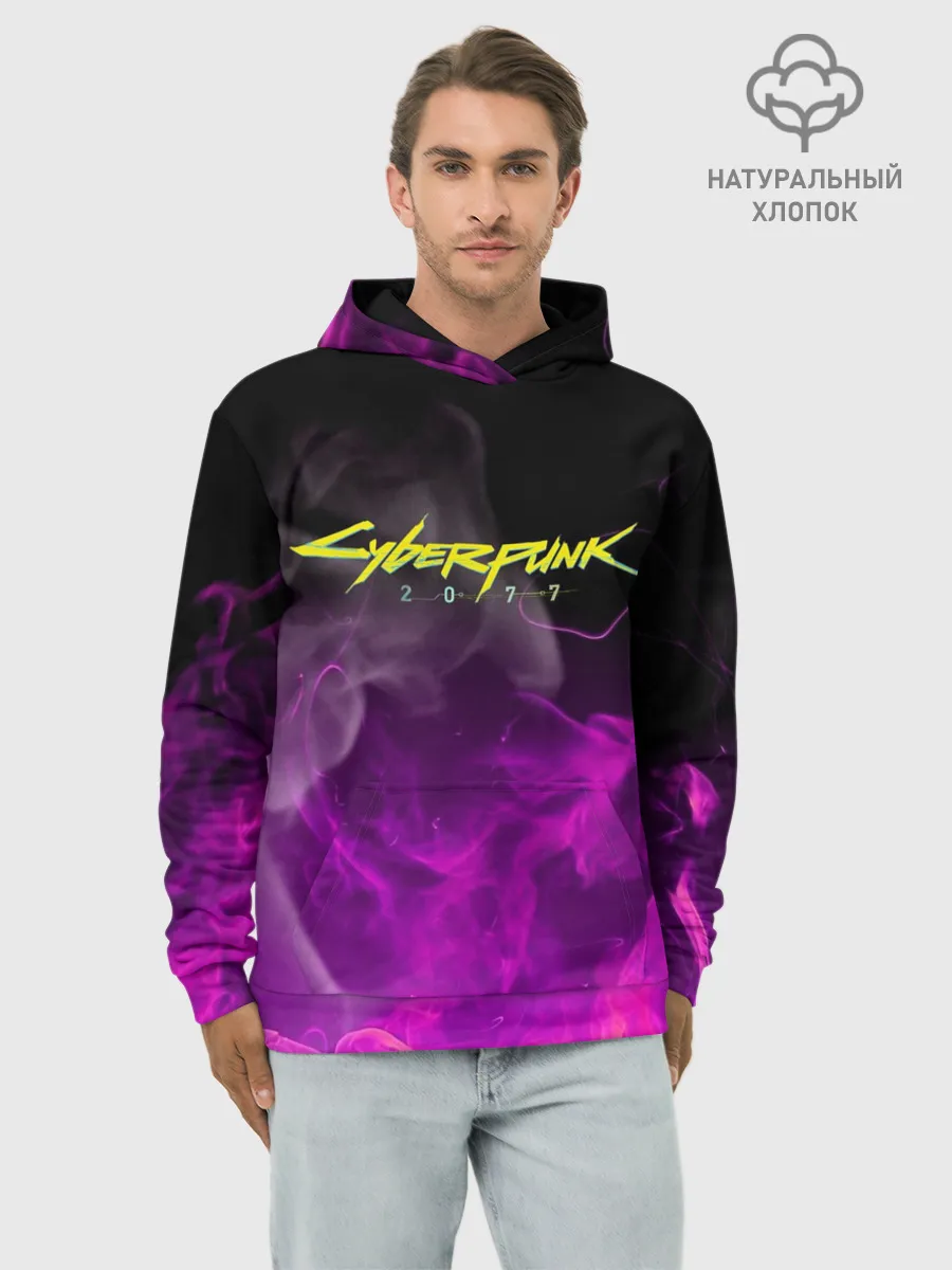 Худи мужской база хлопок / CYBERPUNK 2077