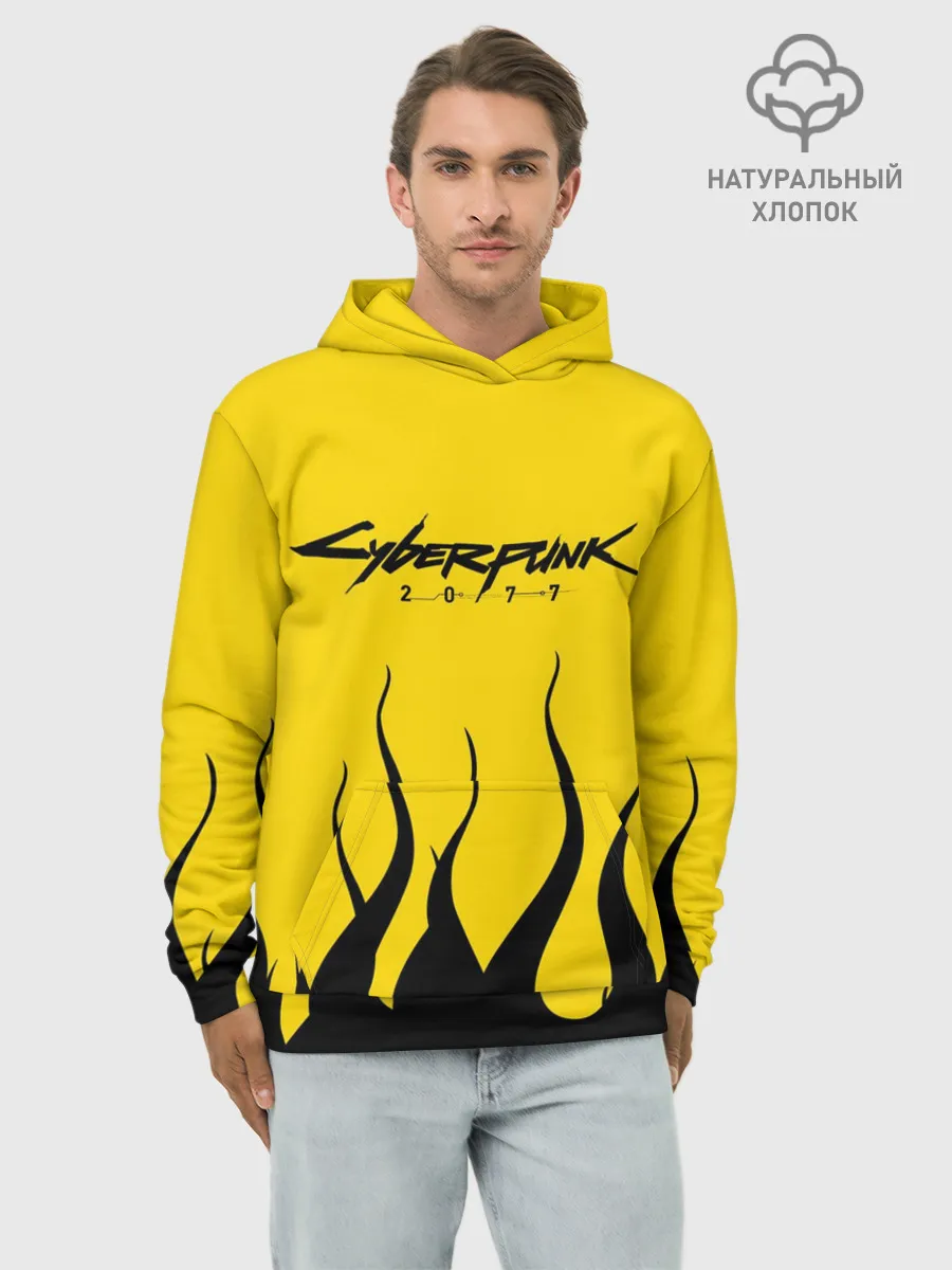 Худи мужской база хлопок / CYBERPUNK 2077