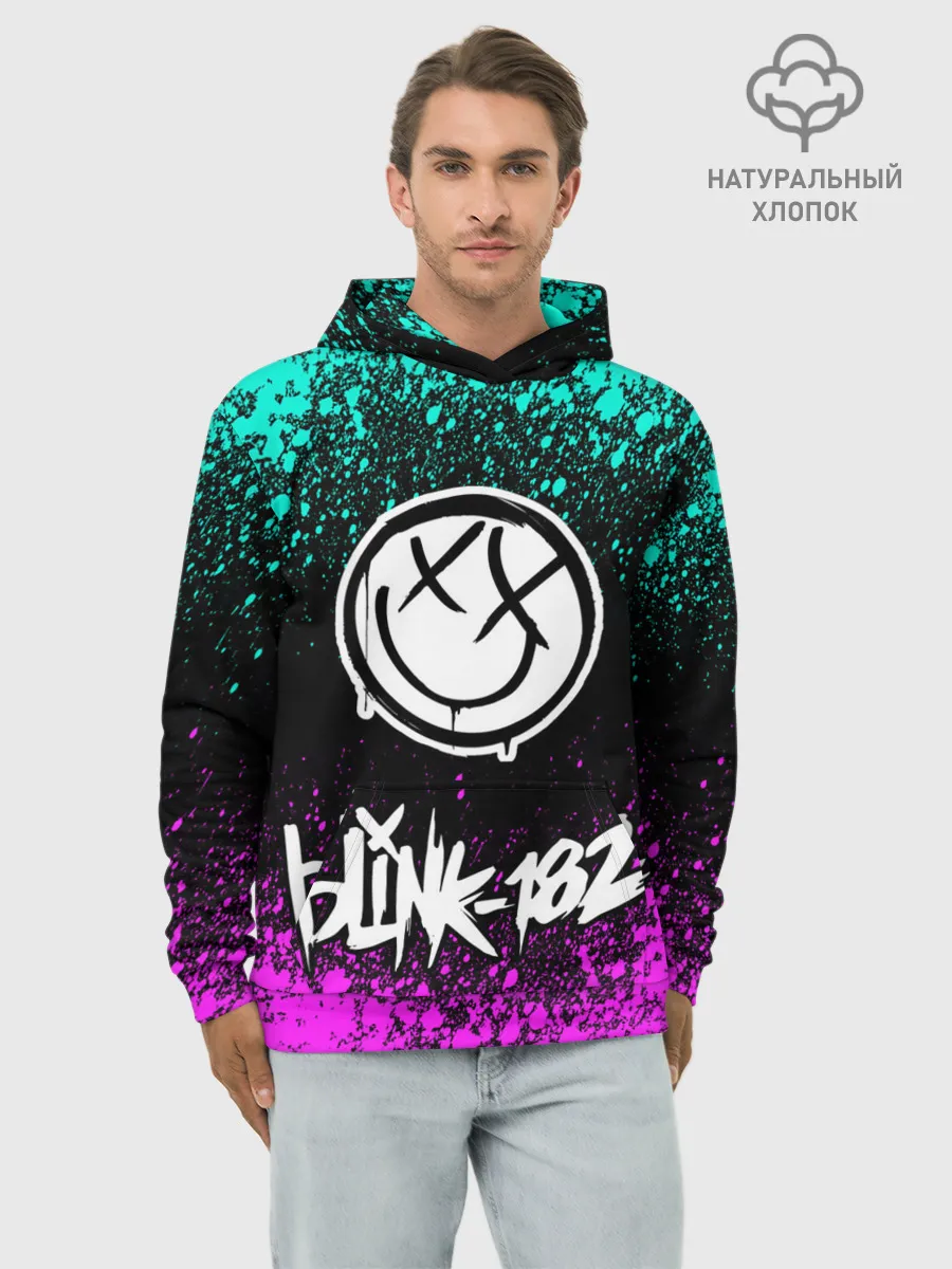 Худи мужской база хлопок / Blink-182