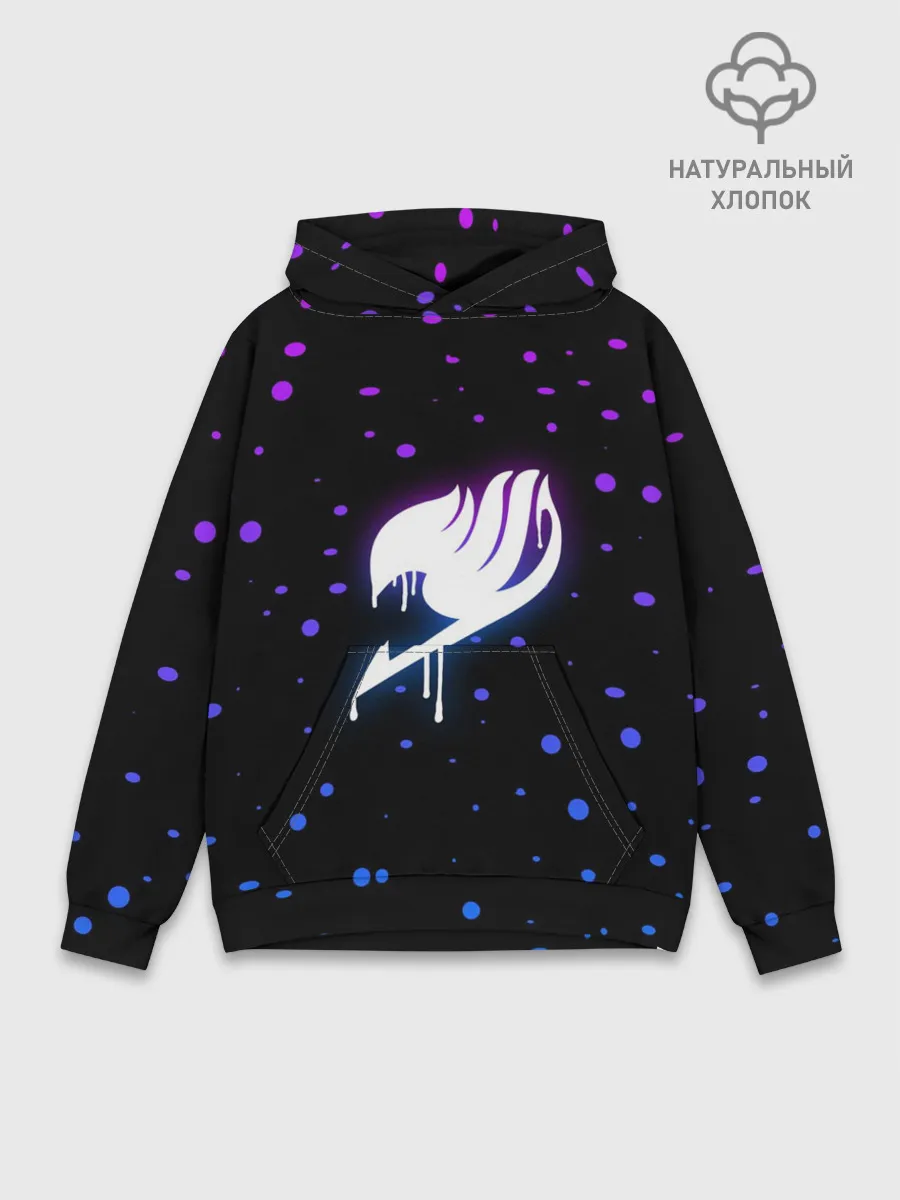 Худи мужской база хлопок / ночной Фейри Тейл