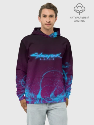 Худи мужской база хлопок / CYBERPUNK 2077
