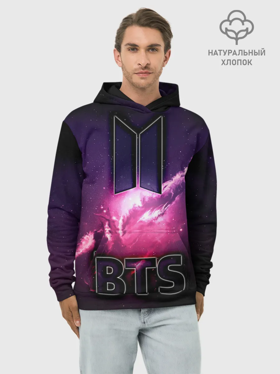 Худи мужской база хлопок / РЮКЗАК BTS
