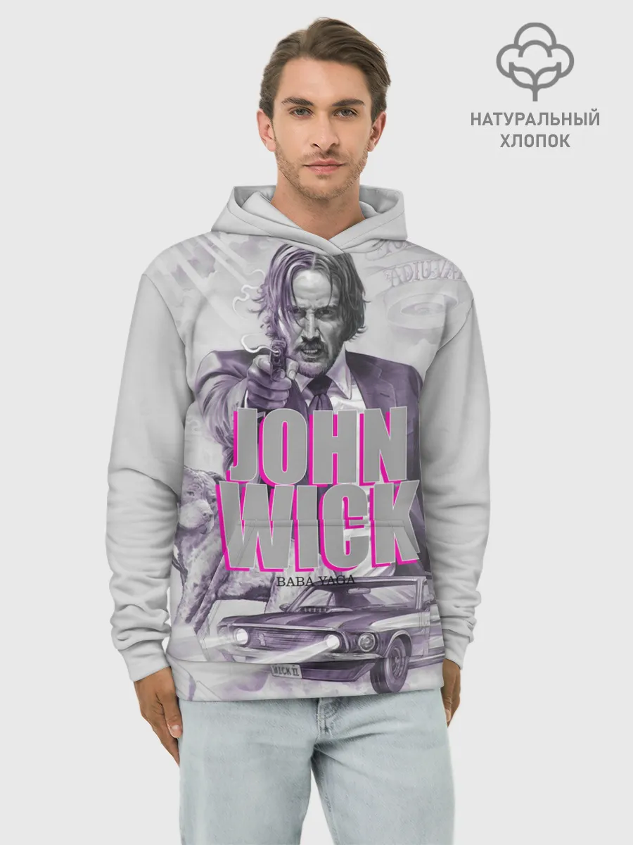 Худи мужской база хлопок / John Wick