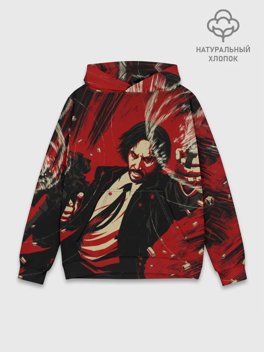 Худи мужской база хлопок / Джон Уик