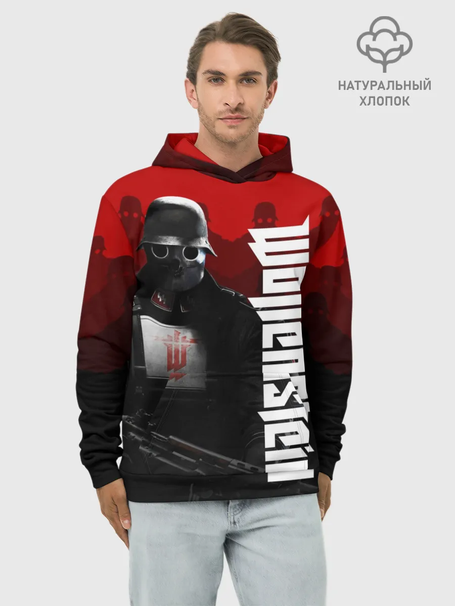 Худи мужской база хлопок / Wolfenstein