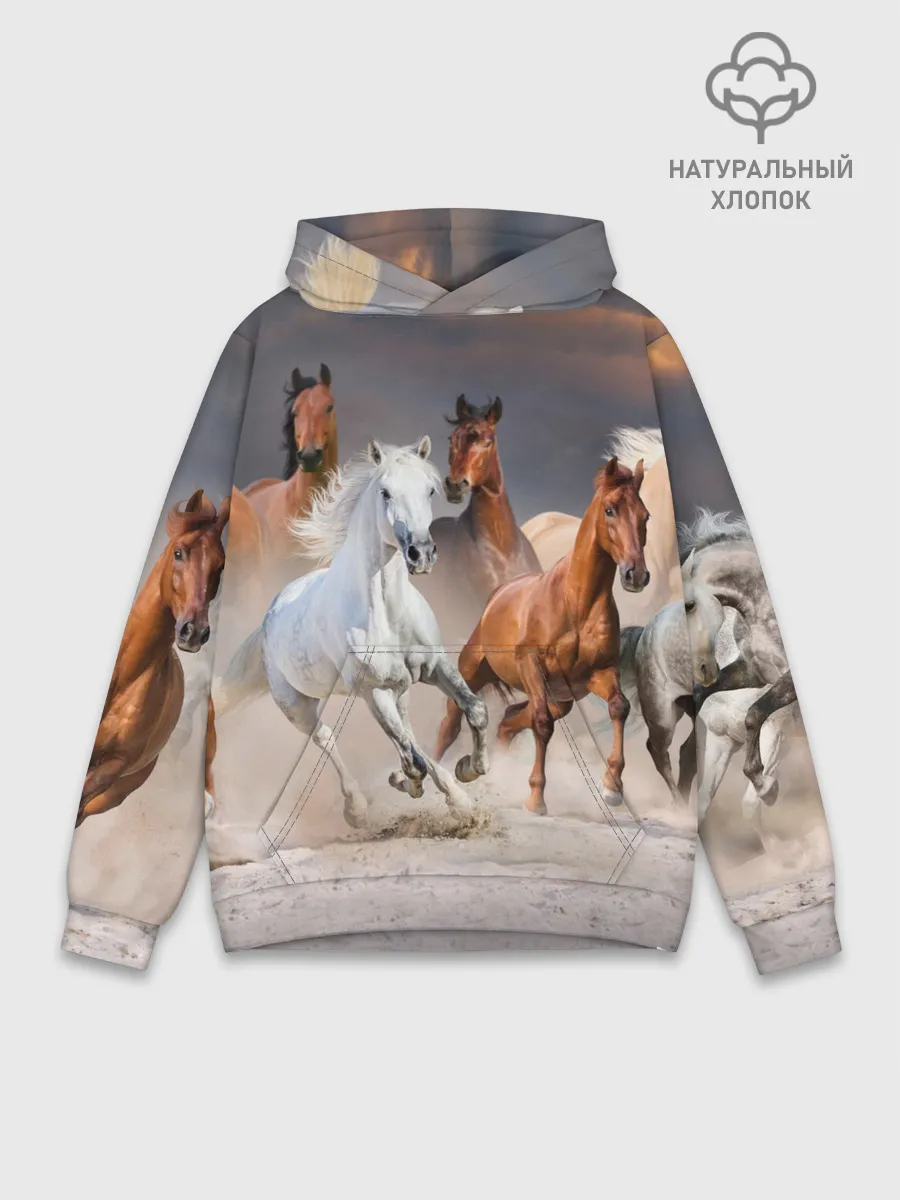 Худи мужской база хлопок / Табун